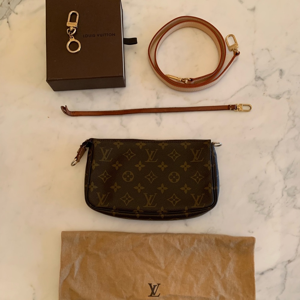 Louis Vuitton pochette, in good used condition.